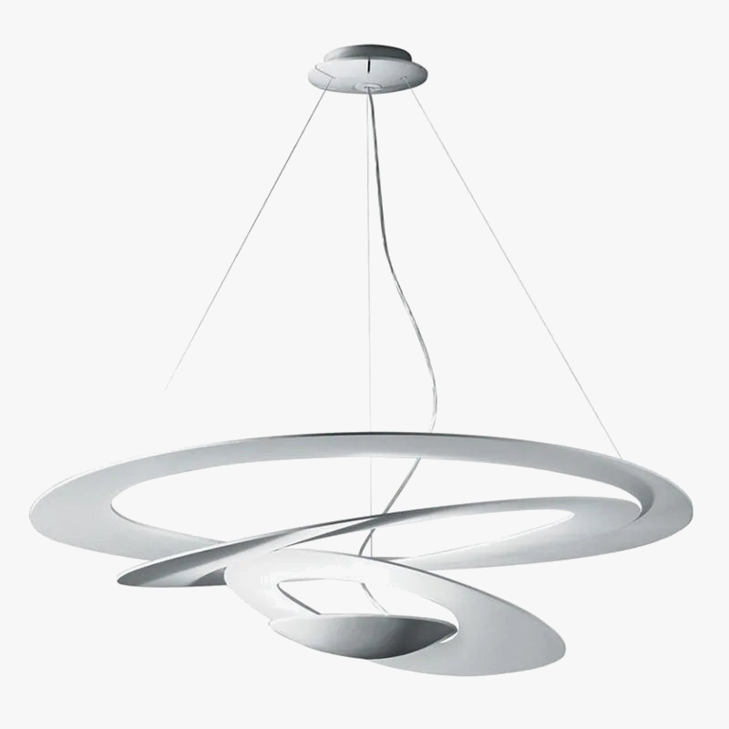 lampe annulaire led moderne nordique spirale décorative pour maison