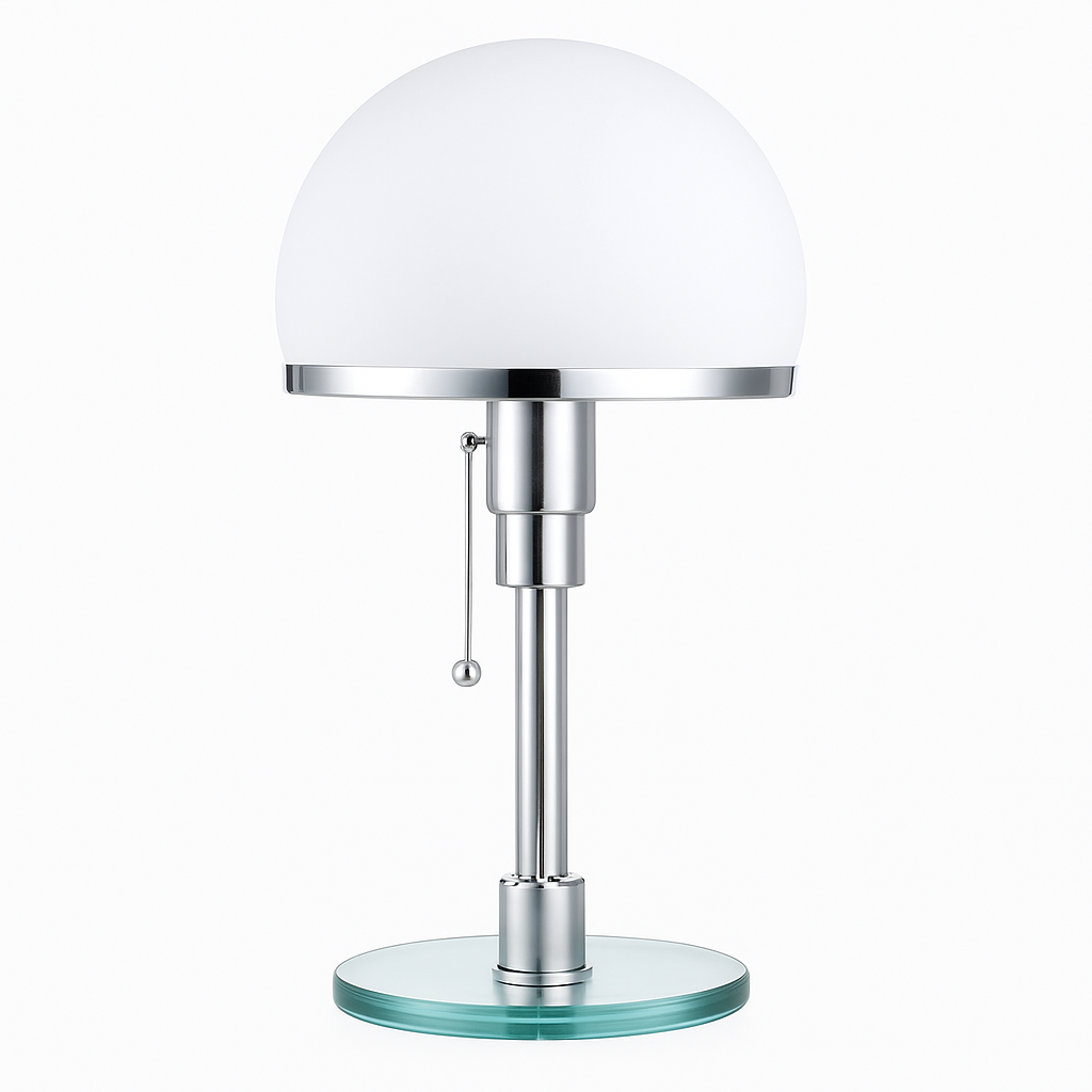 Lampe Bauhaus lampe de Table blanche design danois nordique chambre chevet Simple lampe de Table en verre pour salon