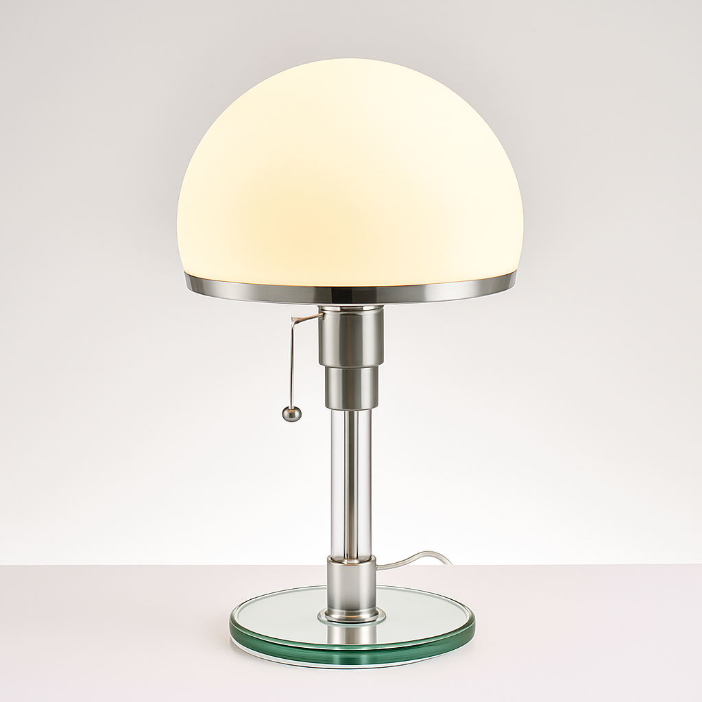 Lampe Bauhaus lampe de Table blanche design danois nordique chambre chevet Simple lampe de Table en verre pour salon