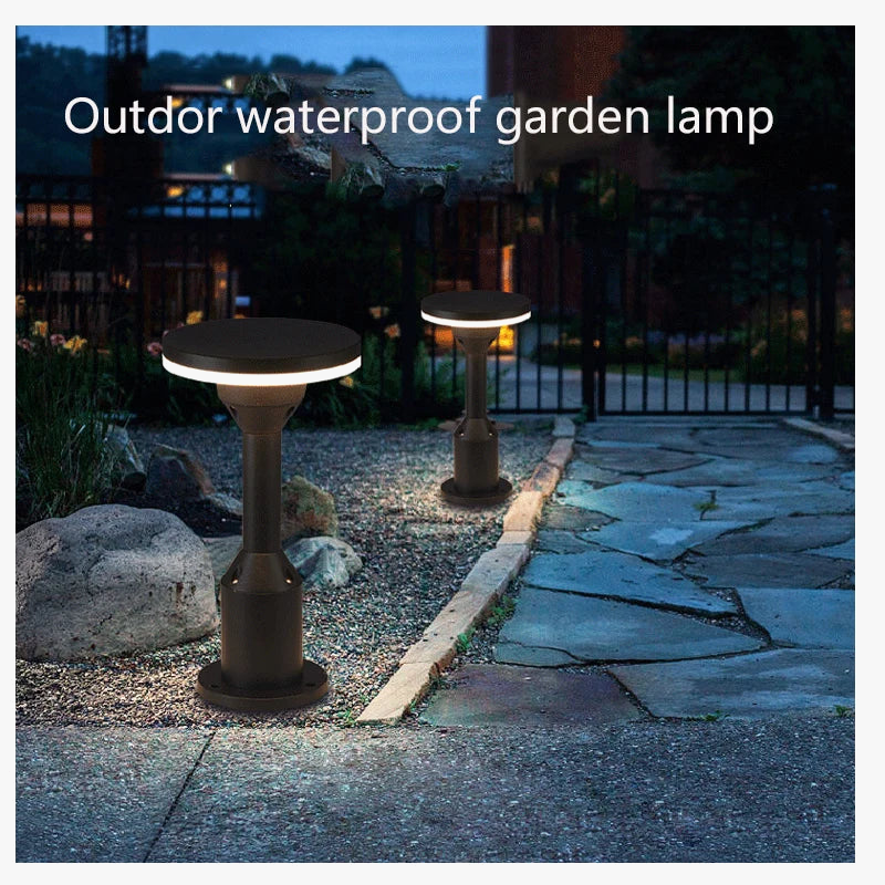 lampe borne led pour éclairage extérieur paysage