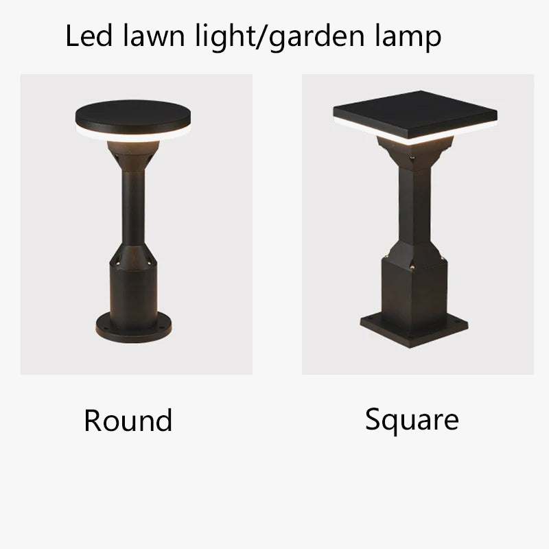 lampe borne led pour éclairage extérieur paysage