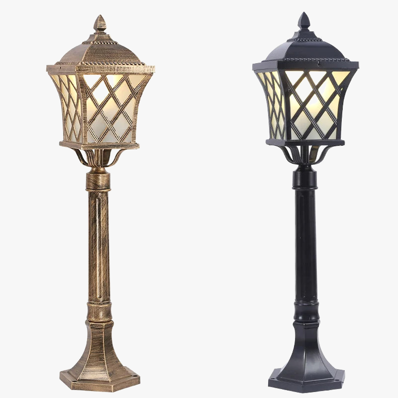 lampe colonne extérieure imperméable pour jardin et allée