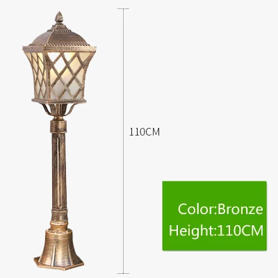 lampe colonne extérieure imperméable pour jardin et allée