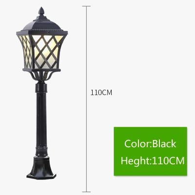 lampe colonne extérieure imperméable pour jardin et allée