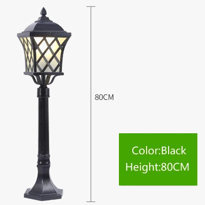 lampe colonne extérieure imperméable pour jardin et allée
