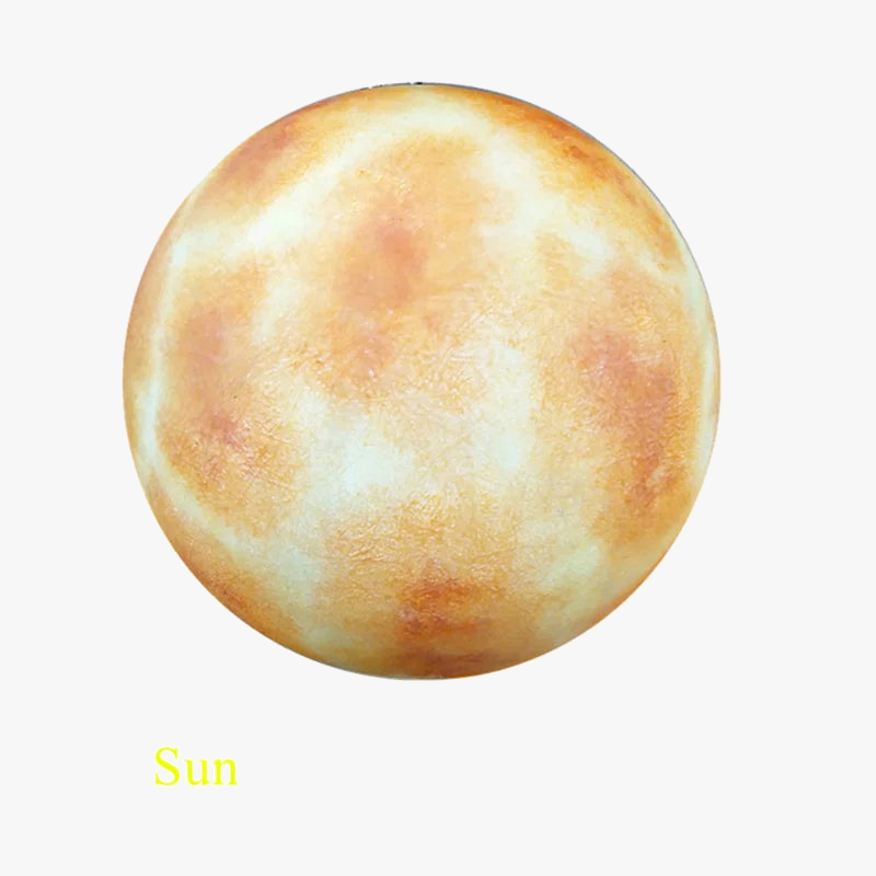 lampe décorative planètes lune soleil mars et autres