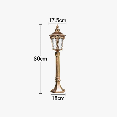 lampe d'extérieur étanche style européen pour jardin et paysage