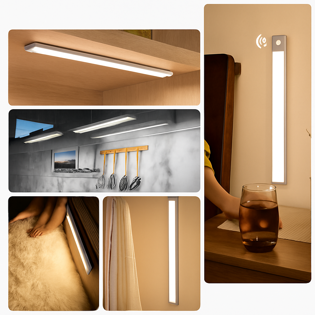 lampe à détecteur de mouvement led rechargeable sans fil