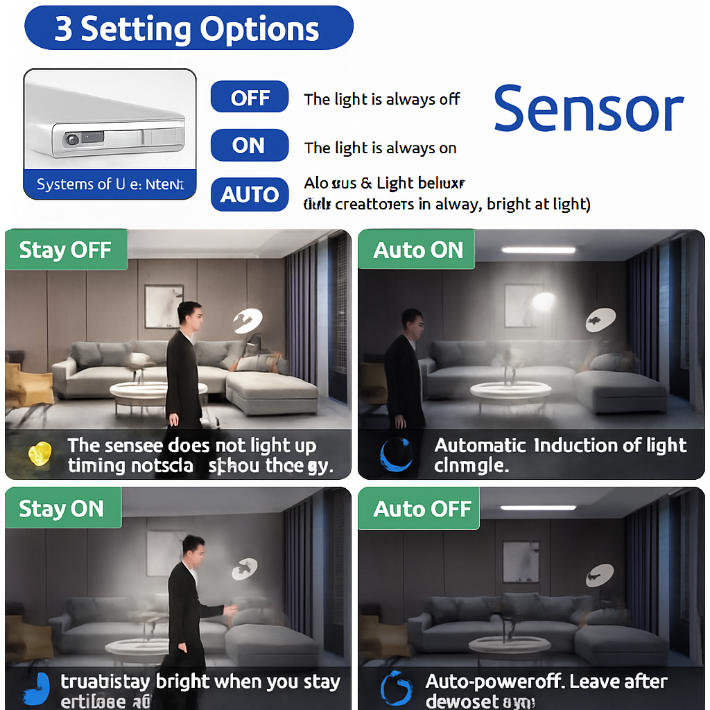 lampe à détecteur de mouvement led rechargeable sans fil