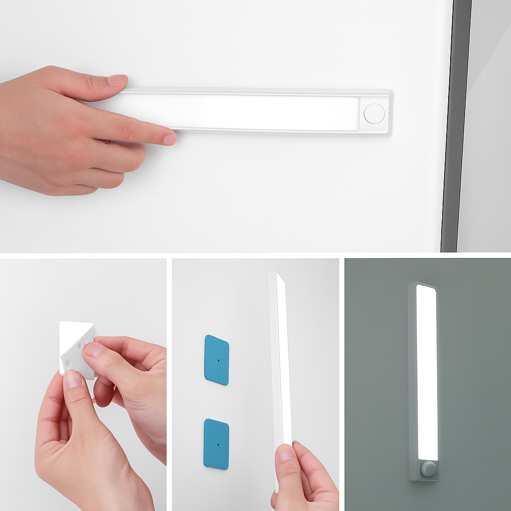 lampe à détecteur de mouvement led rechargeable sans fil