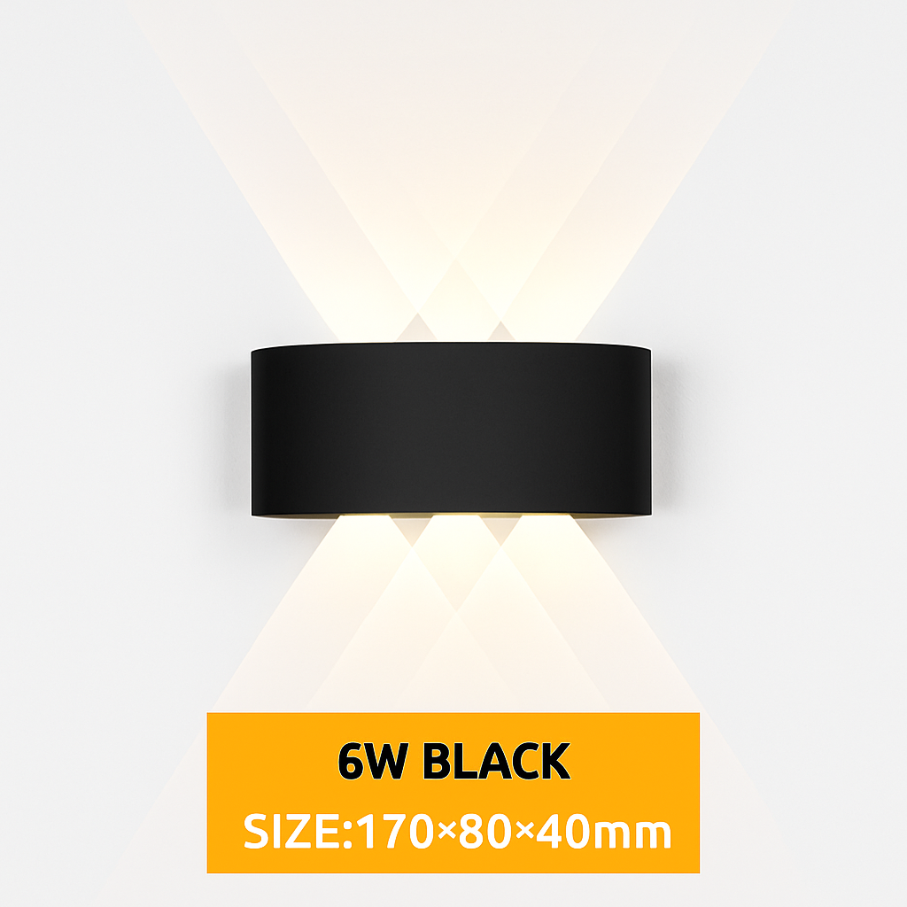 Lampe de applique murale LED extérieure étanche IP65 applique murale intérieure 4W6W 8W 10W lumières de jardin en aluminium chambre salon escaliers éclairage