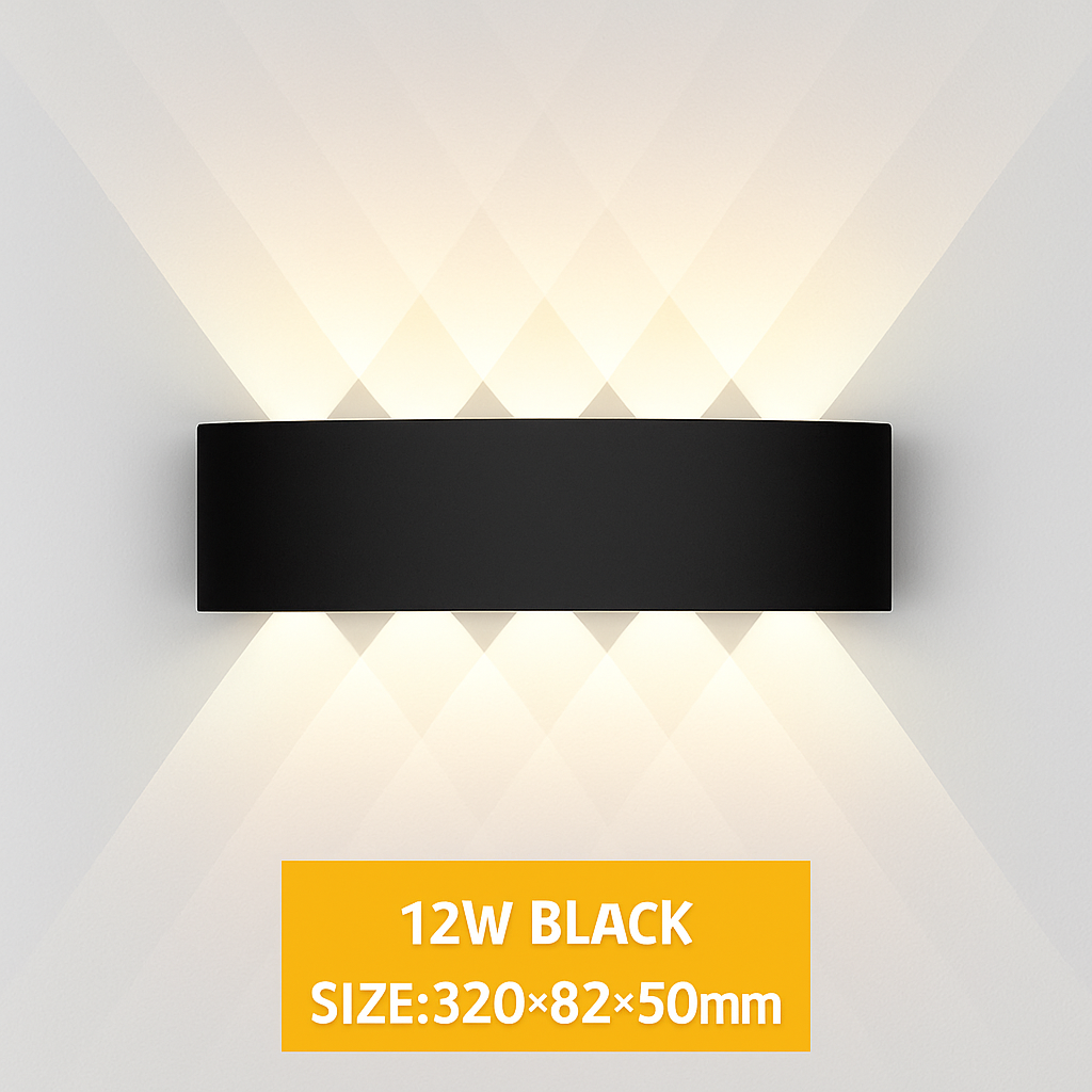 Lampe de applique murale LED extérieure étanche IP65 applique murale intérieure 4W6W 8W 10W lumières de jardin en aluminium chambre salon escaliers éclairage