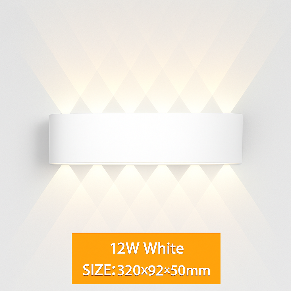 Lampe de applique murale LED extérieure étanche IP65 applique murale intérieure 4W6W 8W 10W lumières de jardin en aluminium chambre salon escaliers éclairage