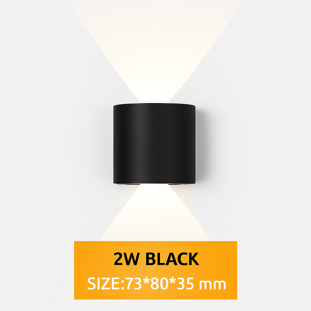 Lampe de applique murale LED extérieure étanche IP65 applique murale intérieure 4W6W 8W 10W lumières de jardin en aluminium chambre salon escaliers éclairage