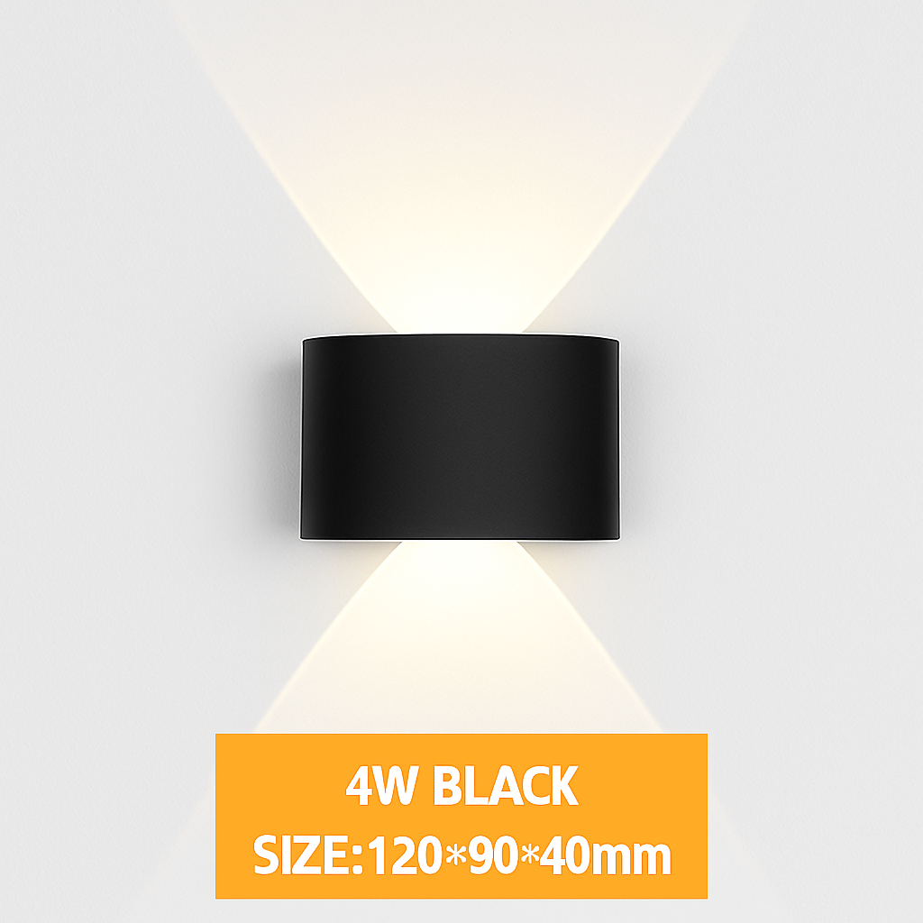 Lampe de applique murale LED extérieure étanche IP65 applique murale intérieure 4W6W 8W 10W lumières de jardin en aluminium chambre salon escaliers éclairage