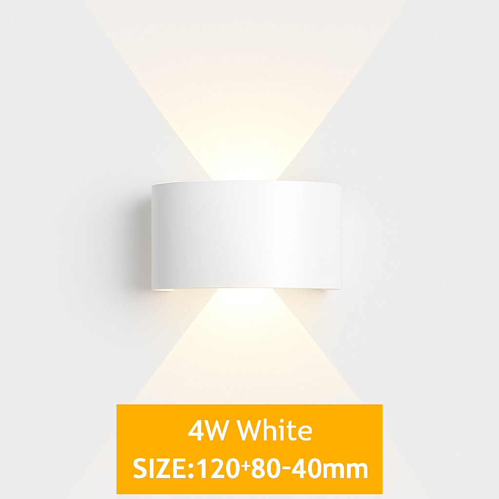 Lampe de applique murale LED extérieure étanche IP65 applique murale intérieure 4W6W 8W 10W lumières de jardin en aluminium chambre salon escaliers éclairage