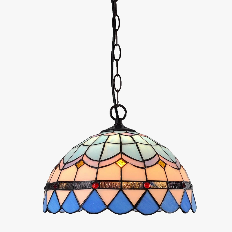 lampe de balcon méditerranéenne en verre tiffany style moderne européen