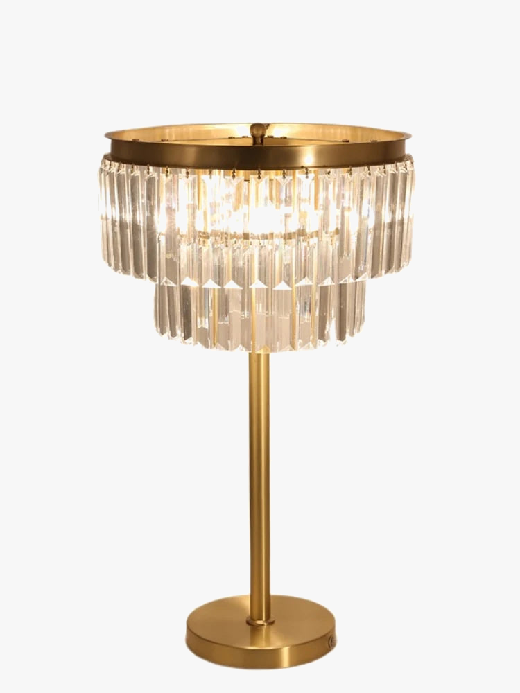 lampe de bureau en cristal de cuivre design moderne luxe