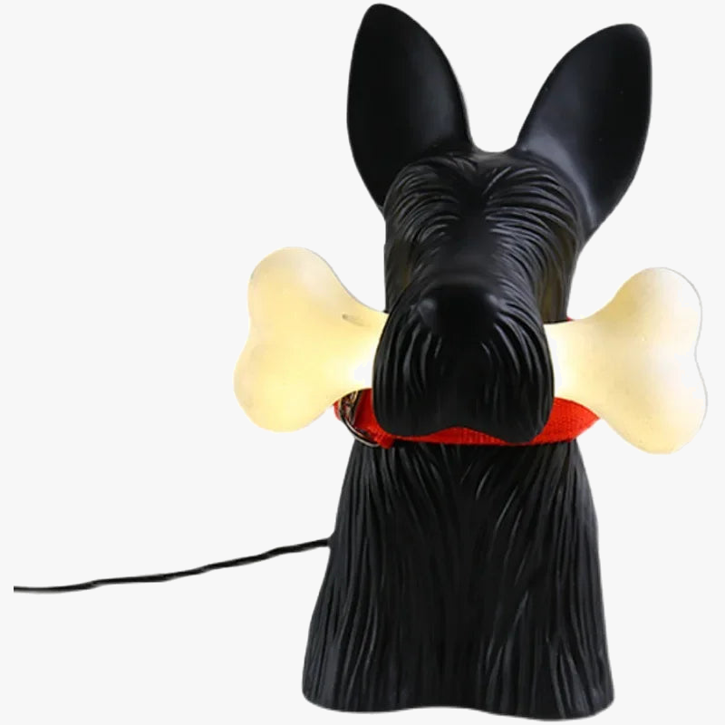 lampe de bureau en résine chien dessin animé décoration intérieure enfant