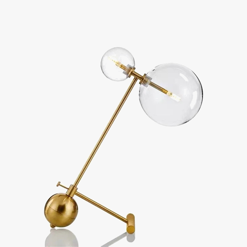 lampe de bureau en verre design rétro nordique moderne