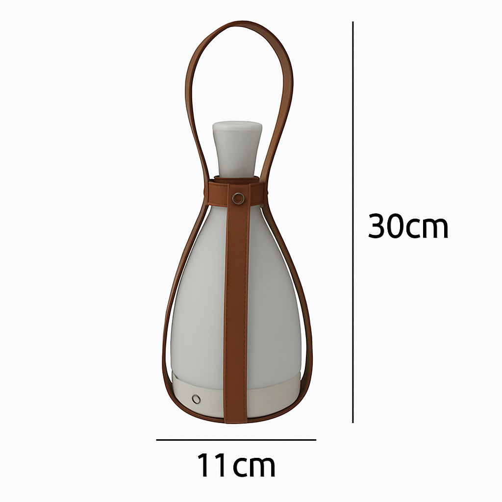 lampe de bureau led design bouteille en verre pour extérieur et intérieur