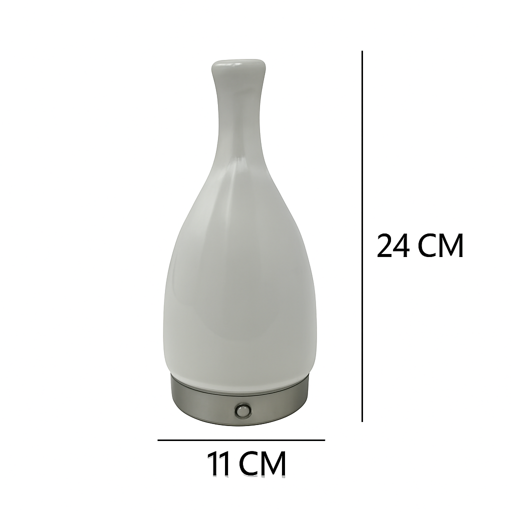 lampe de bureau led design bouteille en verre pour extérieur et intérieur