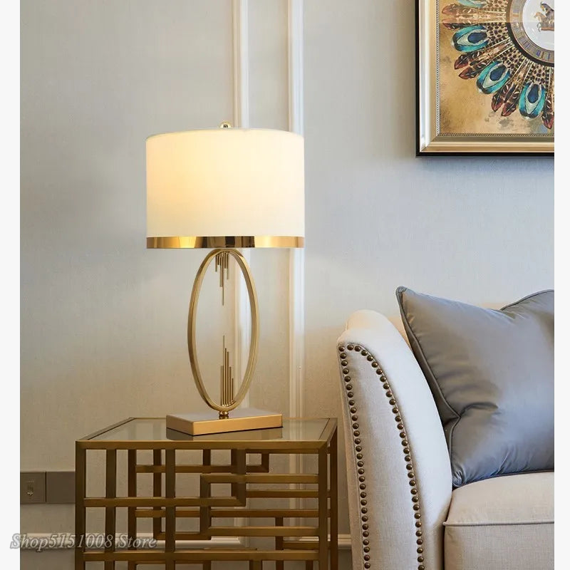lampe de bureau moderne en métal en forme de tuyau
