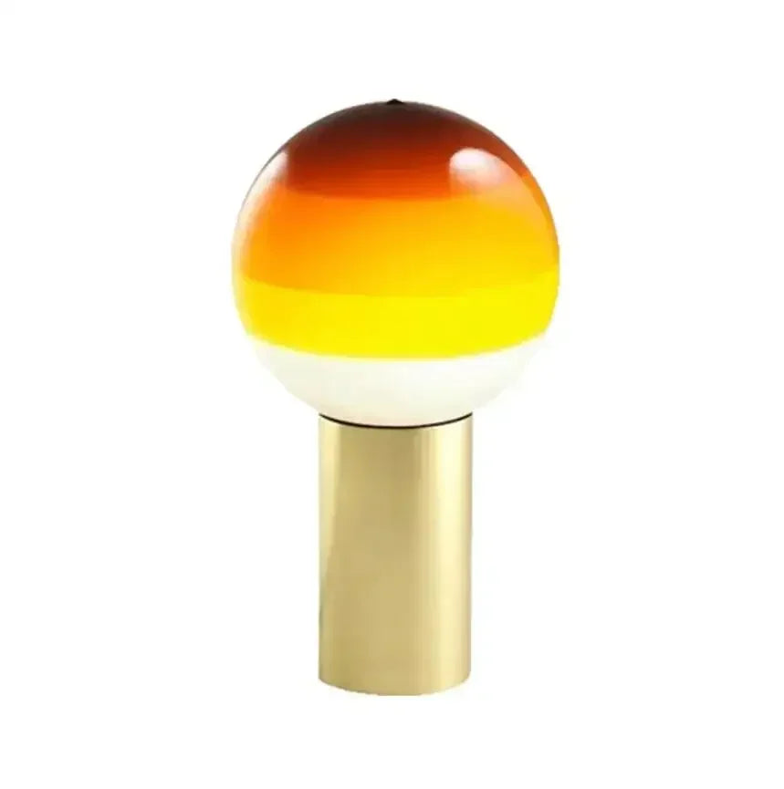 lampe de bureau nordique led en verre pour hôtel restaurant