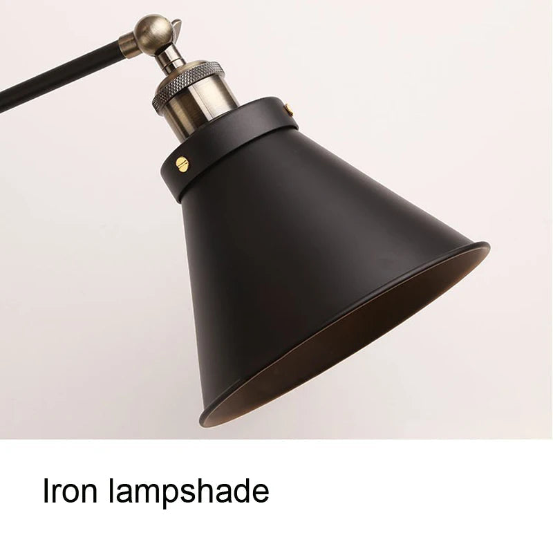 lampe de bureau pliante style industriel américain rétro