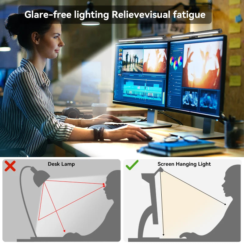 lampe de bureau portable usb avec lumière rvb ambiance