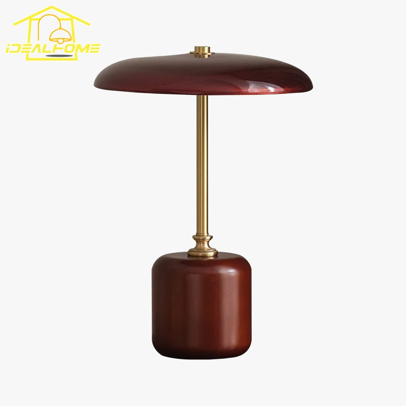 lampe de bureau rétro américaine en laiton et verre