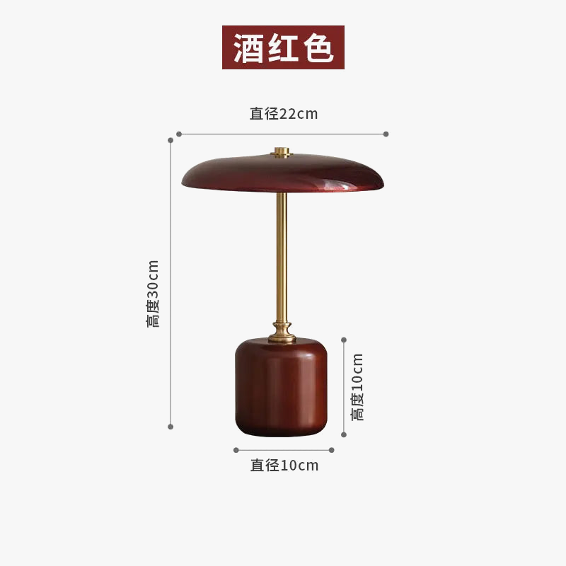 lampe de bureau rétro américaine en laiton et verre