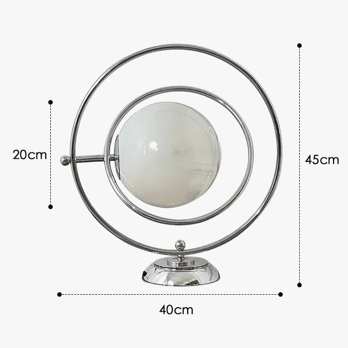 lampe de bureau rotative en verre design italien 2024