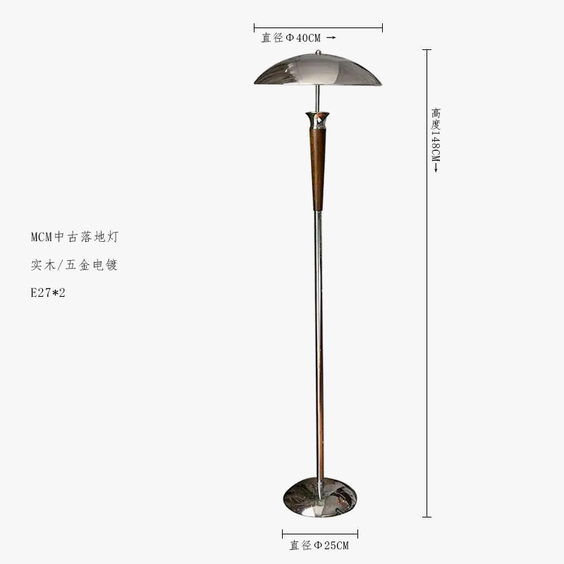lampe de bureau style industriel en bois et fer