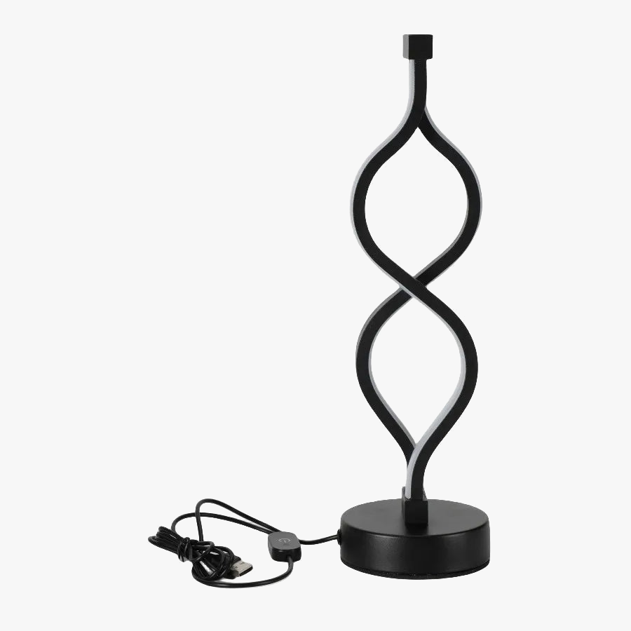lampe de bureau usb créative torsion pour décoration
