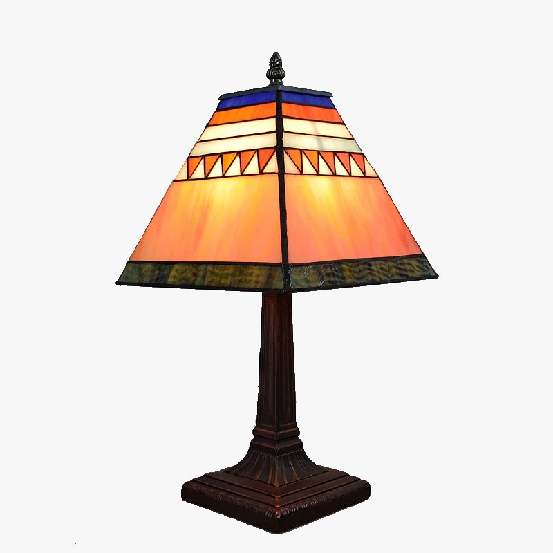 lampe de bureau vintage tournesols en verre tiffany pour cadeaux