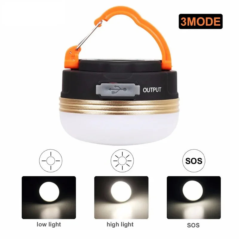 lampe de camping led rechargeable usb portable pour randonnée et nuit