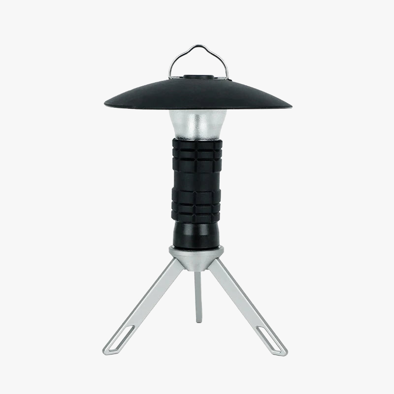 lampe de camping portable avec support trépied pratique et légère