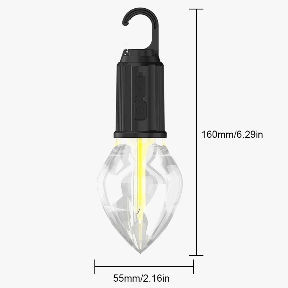 lampe de camping rechargeable usb étanche 3 modes portable