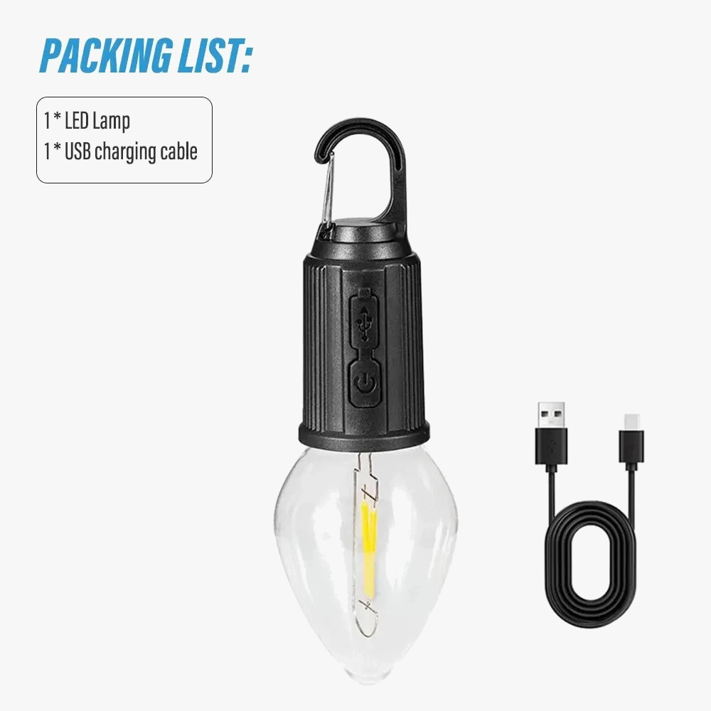 lampe de camping rechargeable usb étanche 3 modes portable