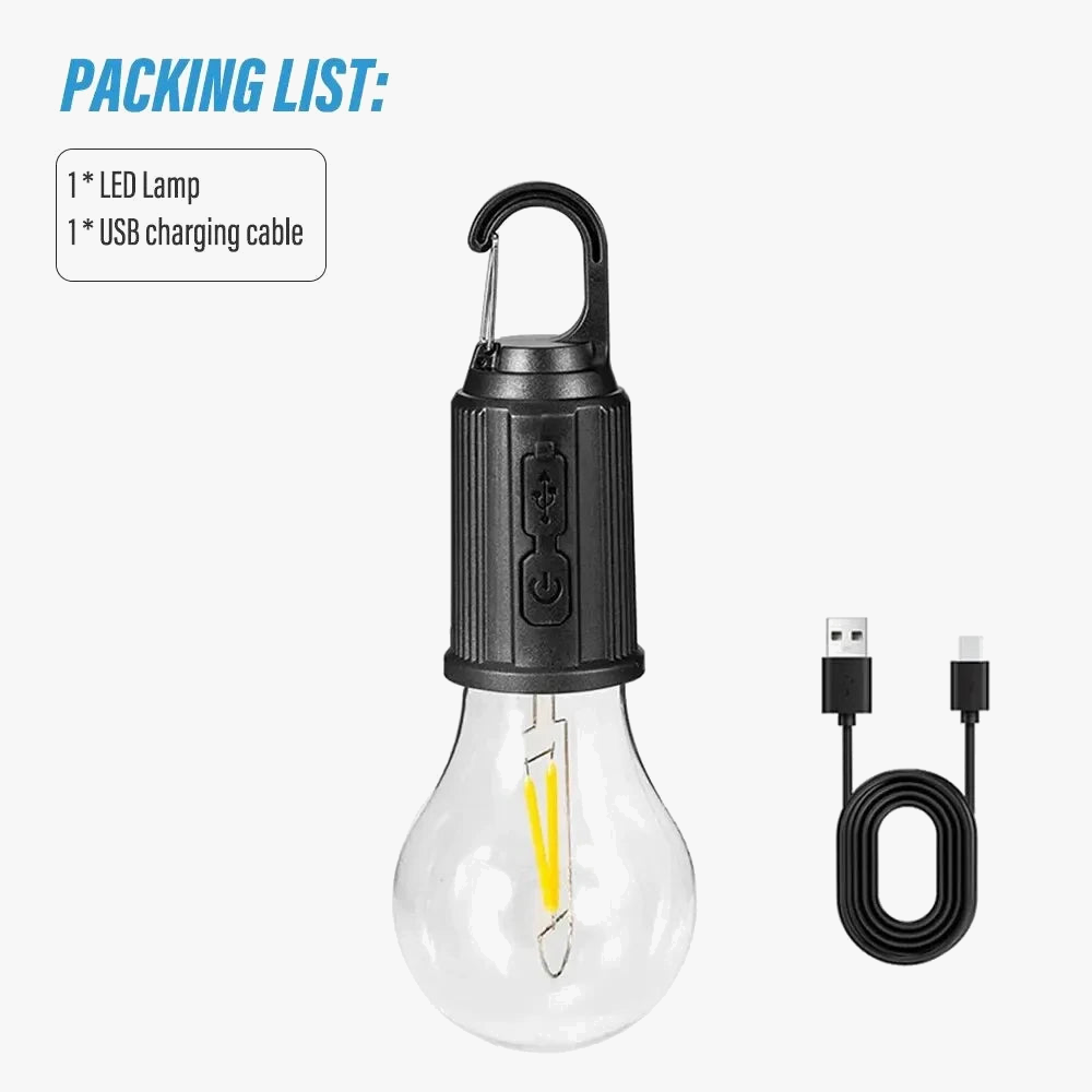 lampe de camping rechargeable usb étanche 3 modes portable
