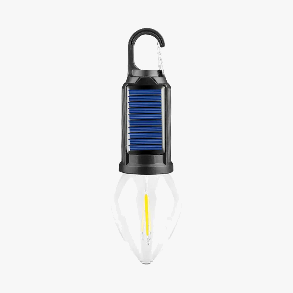 lampe de camping solaire à led avec crochet et usb étanche