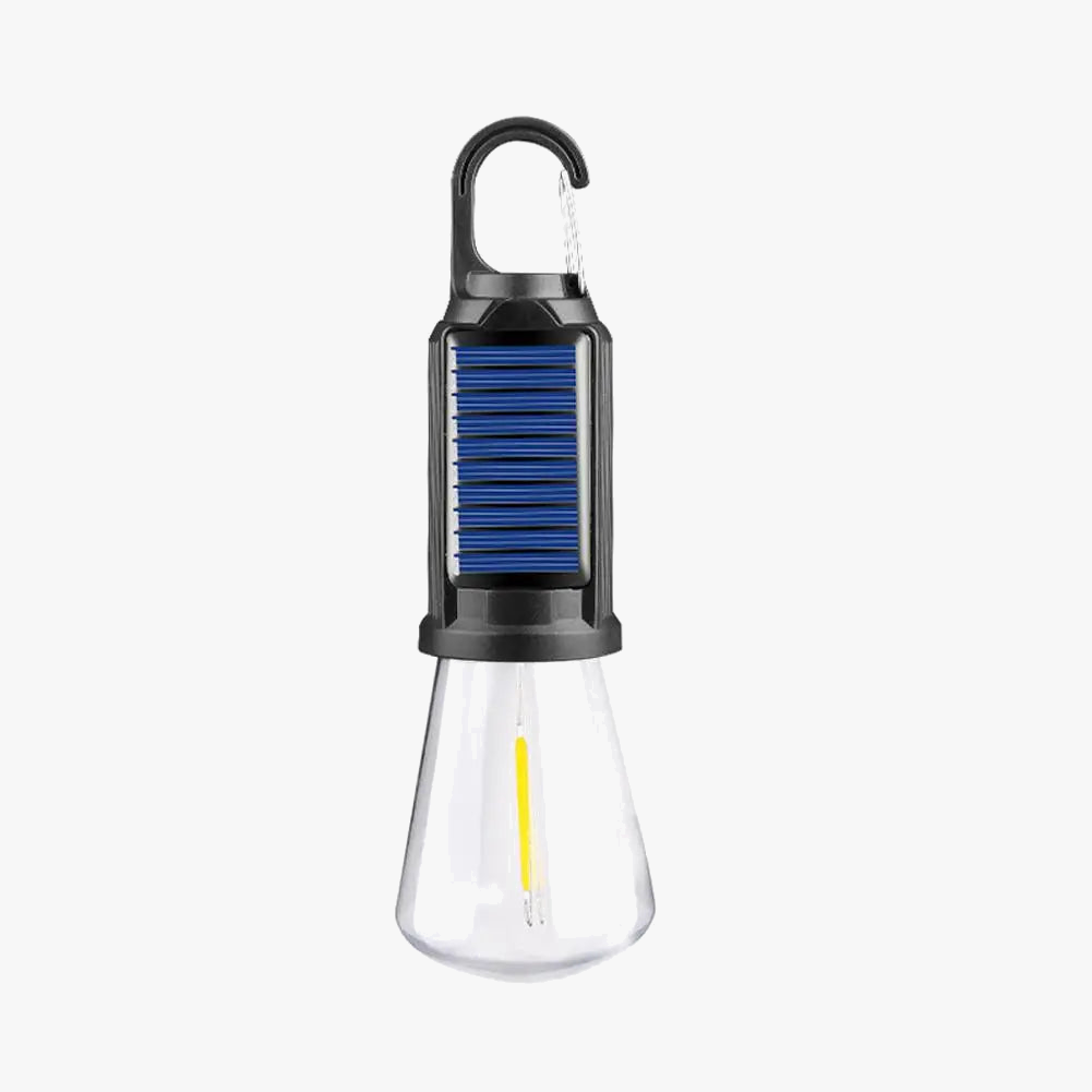 lampe de camping solaire à led avec crochet et usb étanche