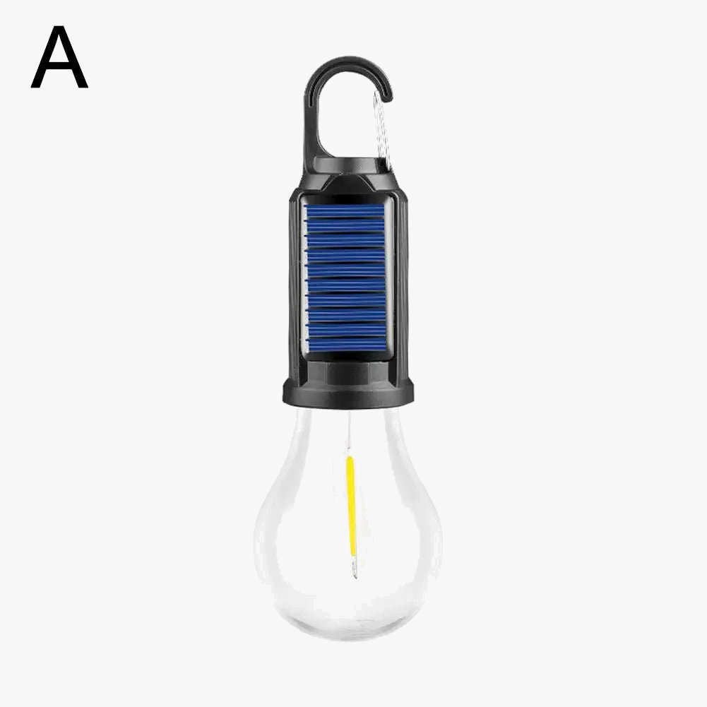 lampe de camping solaire à led avec crochet et usb étanche