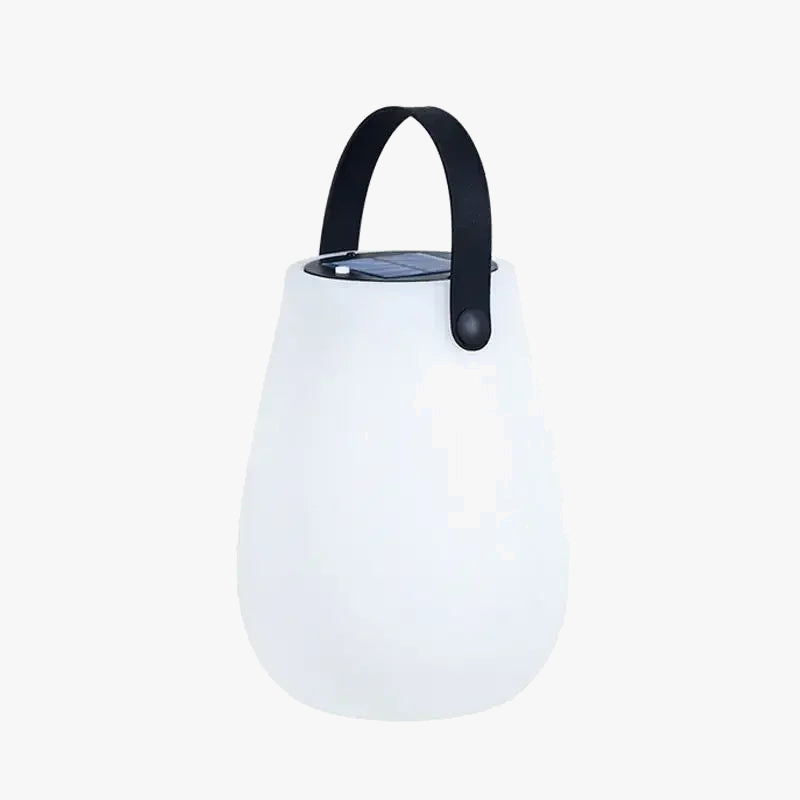 lampe de camping solaire rechargeable avec poignée en silicone