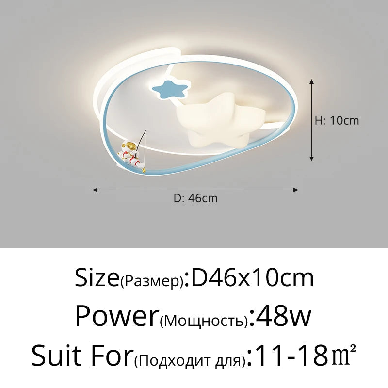 lampe de chambre enfant moderne à protection des yeux étoile créative