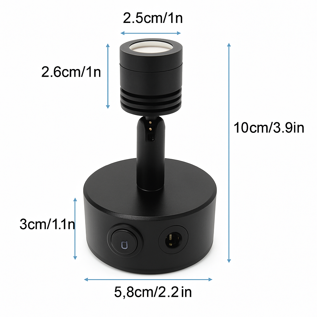 lampe de charge led rechargeable avec ventouse pour affichage décoratif
