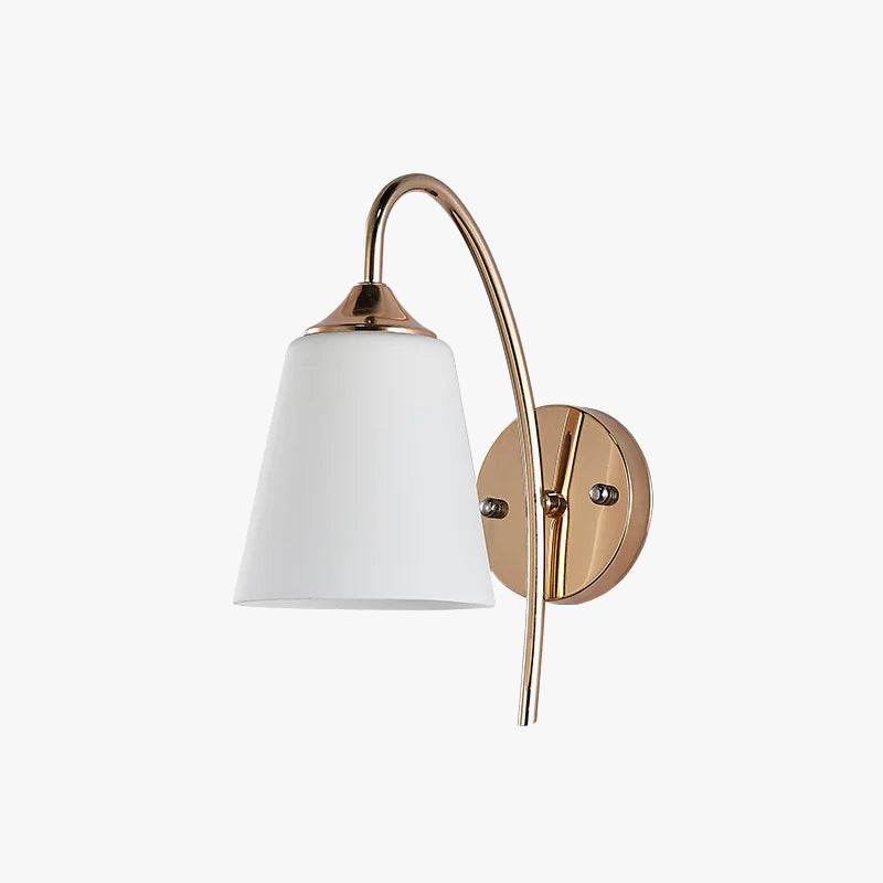 lampe de chevet américaine antique en verre et fer led pour hôtel