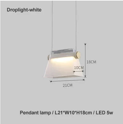 lampe de chevet créative en verre design nordique