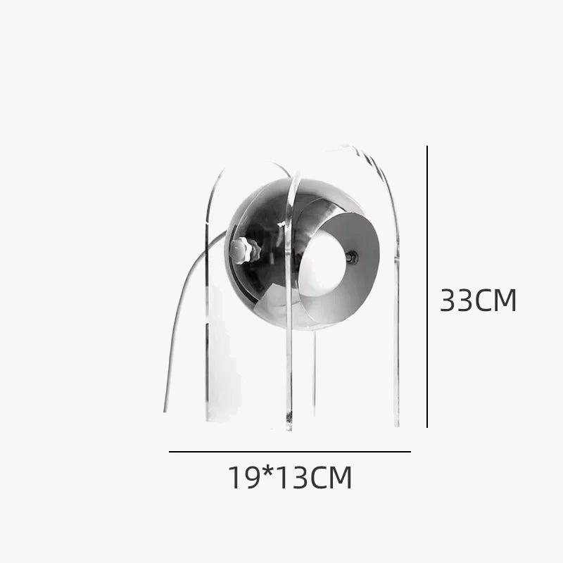 lampe de chevet design en acrylique pour intérieur moderne